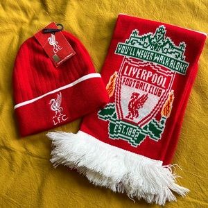 Liverpool Football Club Hat and Scarf